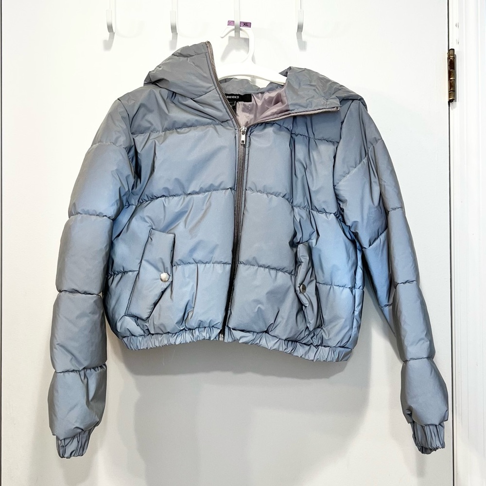 Forever 21 Cropped Puffer Coat